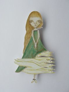 Удивительные бумажные куклы японской художницы Maki Hino