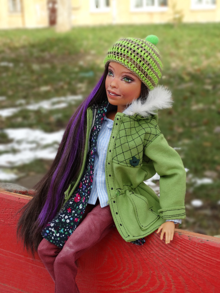 Первый снег | Бэйбики Первый снег — ООАК и кастом Барби (Barbie): репейнт (фото 3)