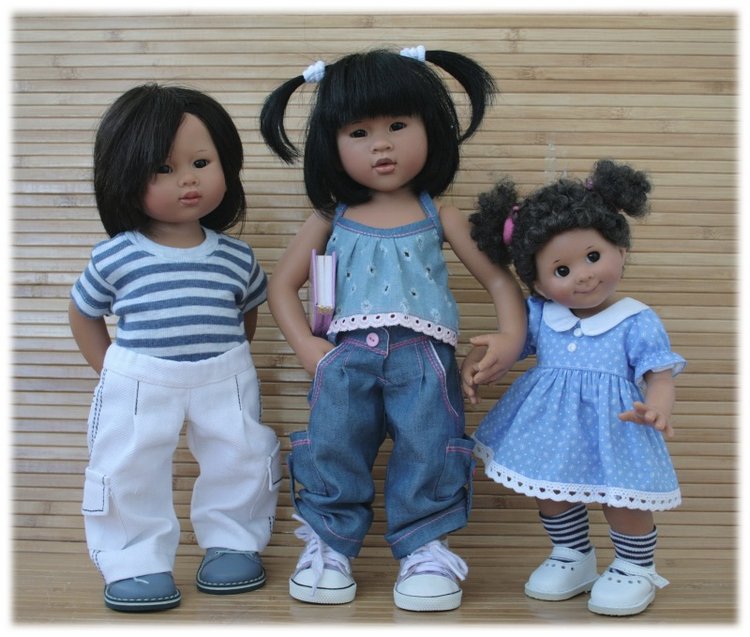 Новая девочка 35 см.Небольшое сравнение тел Вихтелят 35-32-30-26 см (фото 10)