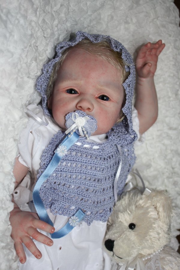 Куклы Реборн. Малышка в голубом (фото 9)