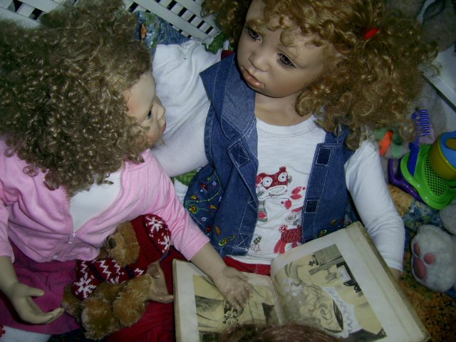 Сказка, рассказанная на ночь - или сестрички Оранж и Добывайки. Моя кукольная коллекция