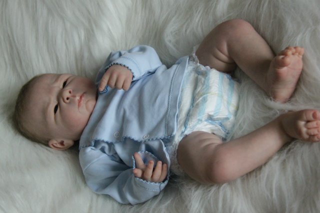 Ноэльчик... очень серьезный малыш... Куколка реборн Вишни Виктории