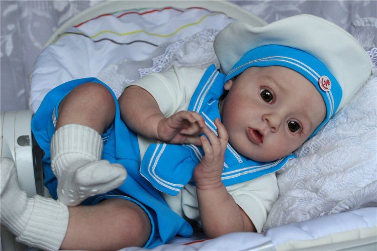 Тимошка-Капитан. Кукла реборн Светланы Преображенской