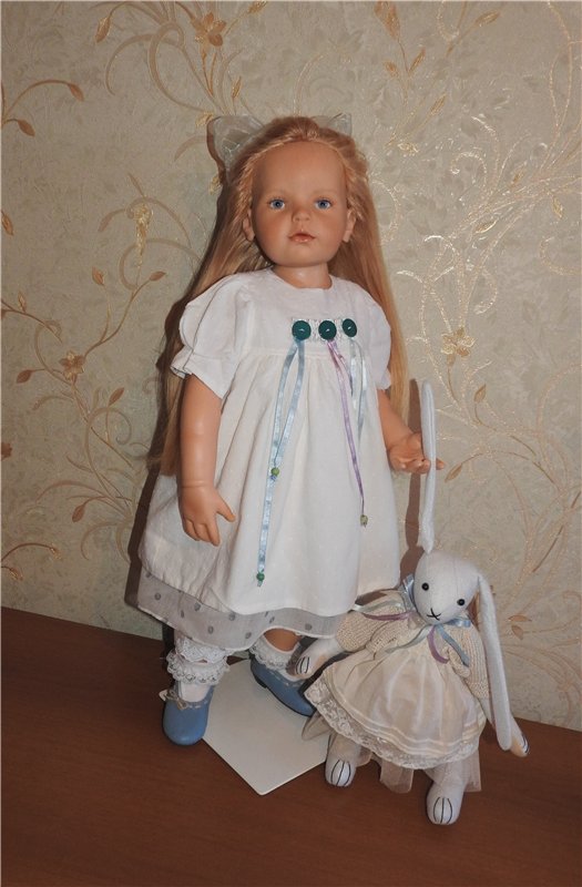 Трио в кардиганах. Куклы Hildegard Gunzel