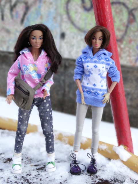 Мулатки в зимнем Екатеринбурге (фото 5)