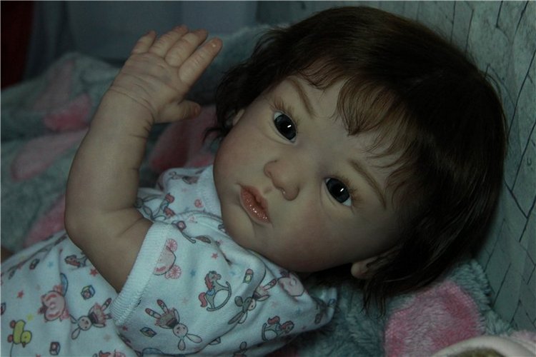 Малышка Карина. Куколка из молда Maike от Gudrun Legler (фото 3)