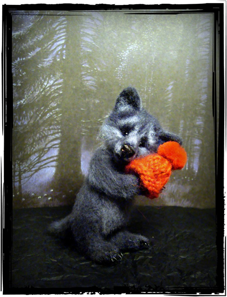 Про красную шапочку. Авторская игрушка валянием из шерсти Ольги Чернухо (фото 5)