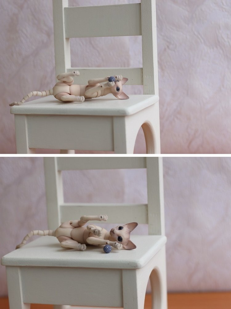Кот играет с мячиком — Разные куклы BJD (БЖД): редкие бренды