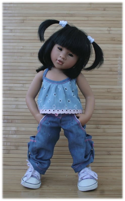 Новая девочка 35 см.Небольшое сравнение тел Вихтелят 35-32-30-26 см (фото 4)