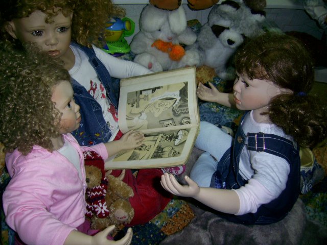 Сказка, рассказанная на ночь - или сестрички Оранж и Добывайки. Моя кукольная коллекция (фото 3)