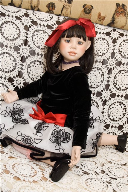 Девочка из января — Куклы Christine Orange (Кристин Оранж): фарфор (фото 7)