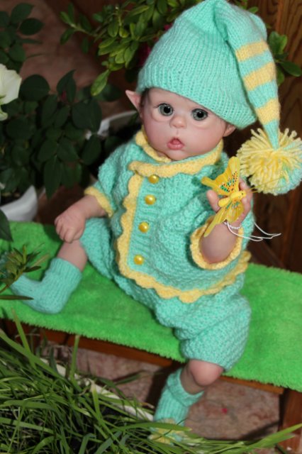 Эльфик реборн Ромашка, Ofelia by Olga Auer (фото 5)