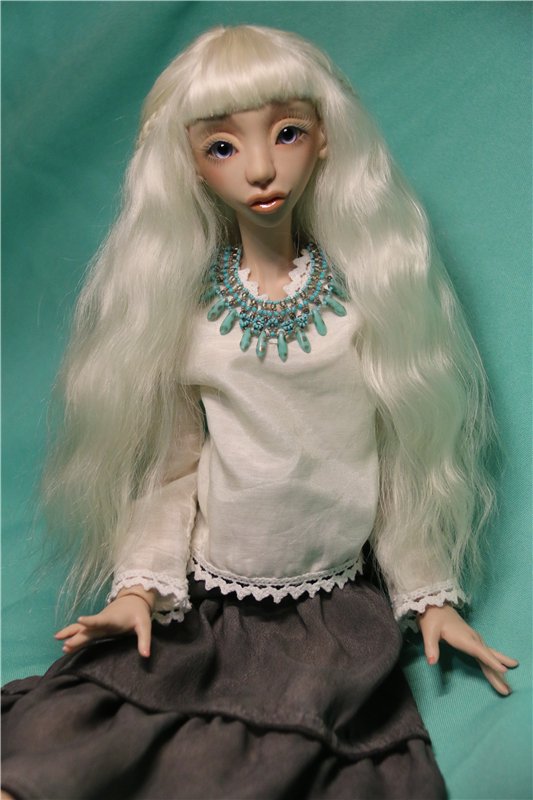 Из Эльзы в русалку. Шарнирная авторская кукла (фото 3)