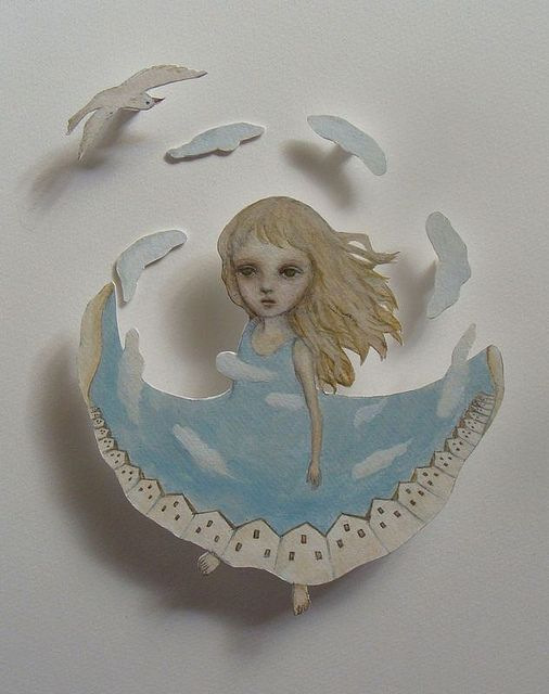 Удивительные бумажные куклы японской художницы Maki Hino