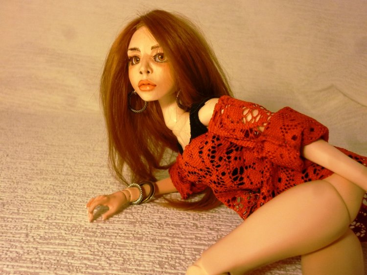 Вернулась Золушка с осеннего бала и... Шарнирная авторская кукла