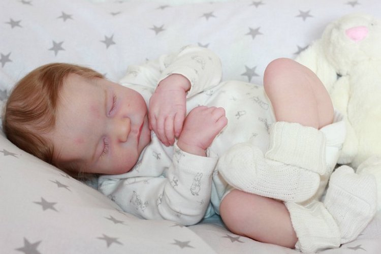 Мальчик-заичик, Левушка, кукла реборн Беспаловои Жанны (фото 5)