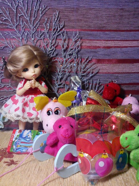 Манюнькины Рождественские подарочки. BJD PukiFee Ante (фото 2)