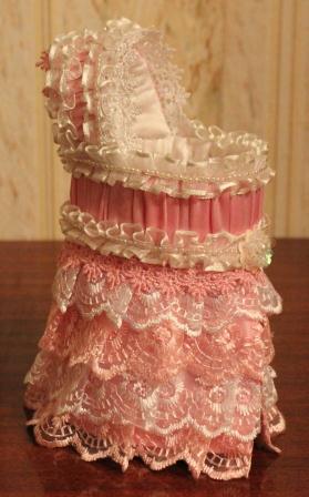 Мастер-класс - Мебель для кукол. Колыбелька для крохотулечки