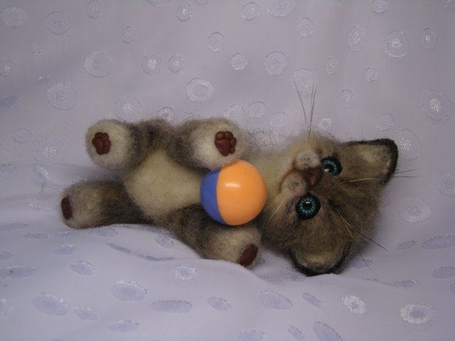 Сибирячок. Авторская игрушка валянием из шерсти Ольги Чернухо