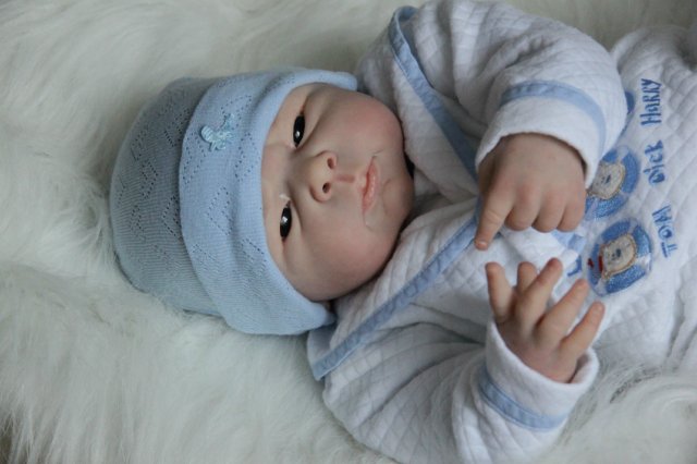 Ноэльчик... очень серьезный малыш... Куколка реборн Вишни Виктории