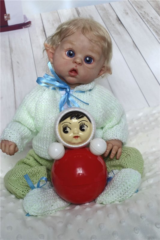 Белокурый гномик реборн — Куклы Реборн (Reborn): работы мастеров