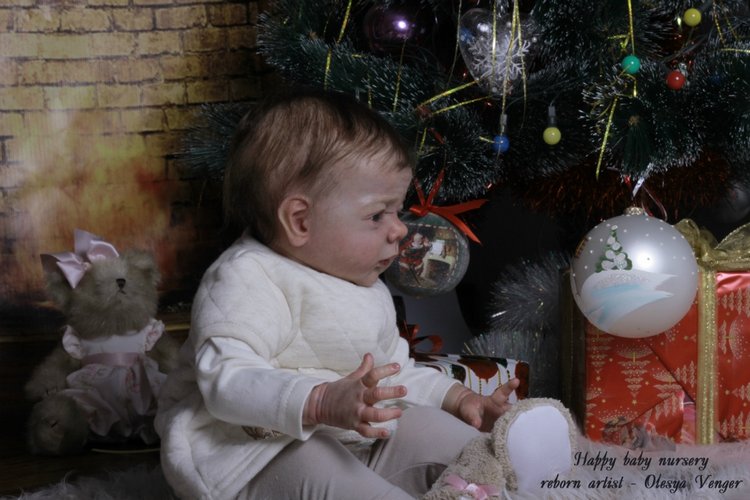 Моё предновогоднее чудо, моя Карлотта. Кукла реборн Олеси Венгер