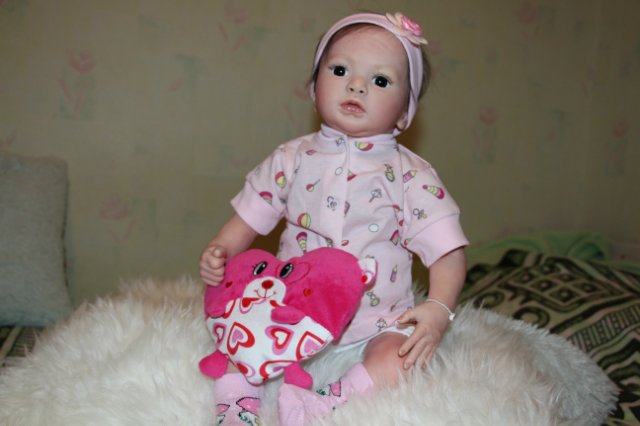 Малышка Джулия из лимитного молда Джульета от Натали Блик. Кукла реборн от Алёны Абахтимовой (фото 7)