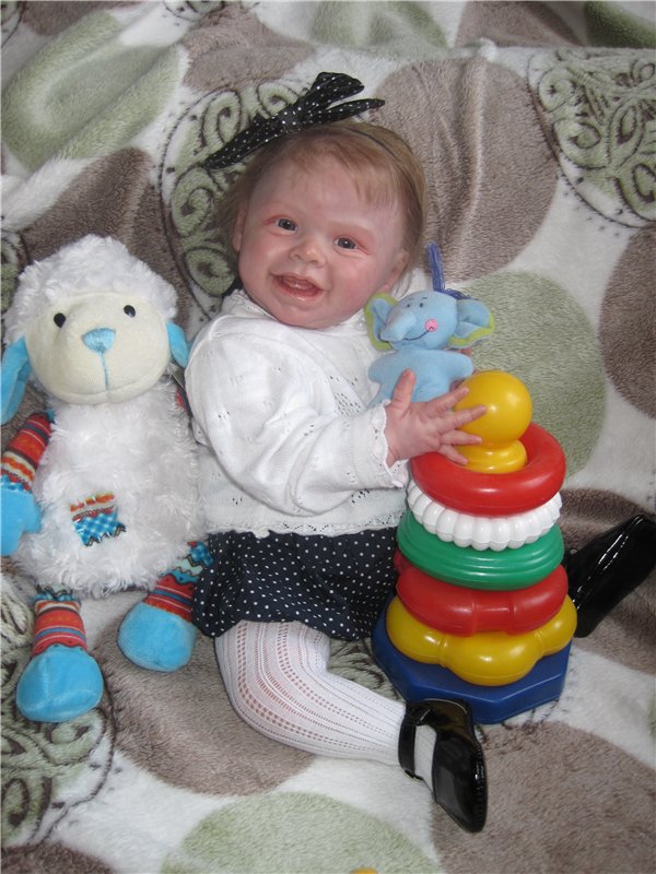 Милая улыбашечка Анечка. Кукла реборн Морозовой Анны