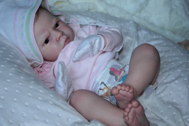 Маленькая кнопочка реборн Сабрина, художник Беспалова Жанна