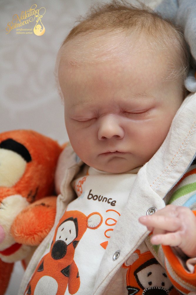 Макарик в роли Тигрули. Кукла реборн Наталии Сомовой