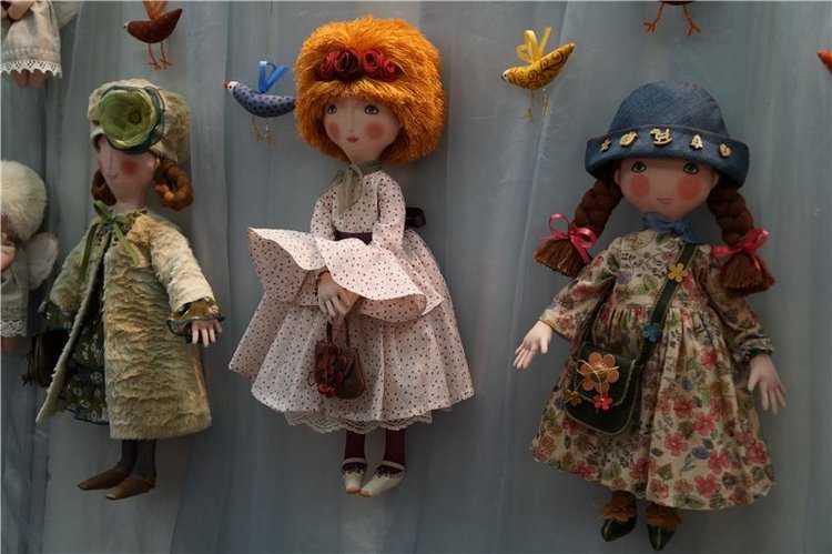 Выставка кукол на Тишинке. Moscow Fair 2015. Текстильные куклы