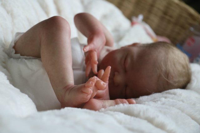 Спящая малышка Рози 2. Куколка реборн Виктории Вишни