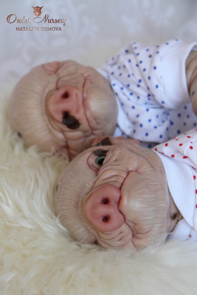 Свинка Пеппа и её младший братик Джордж. Поросята реборн Наталии Сомовой