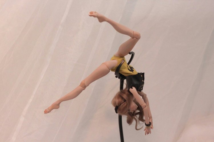 Вернулась Золушка с осеннего бала и... Шарнирная авторская кукла (фото 2)