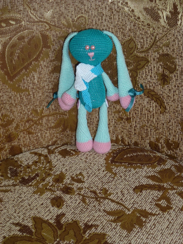 Мой новый авторский вязаный зайка Lien, Лин