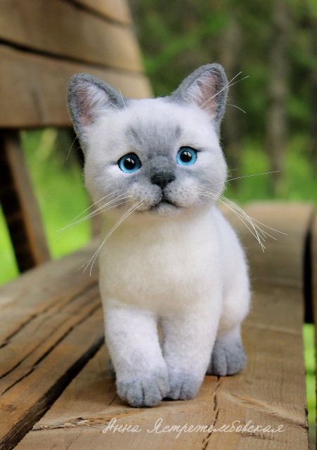 На прогулке — Валяные игрушки из шерсти: сухое валяние