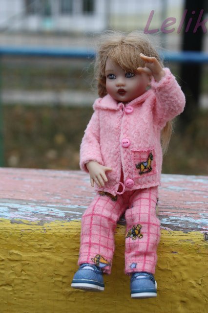 Прогулка с кнопочкой. Теплая одежда для моей куколки (фото 2)