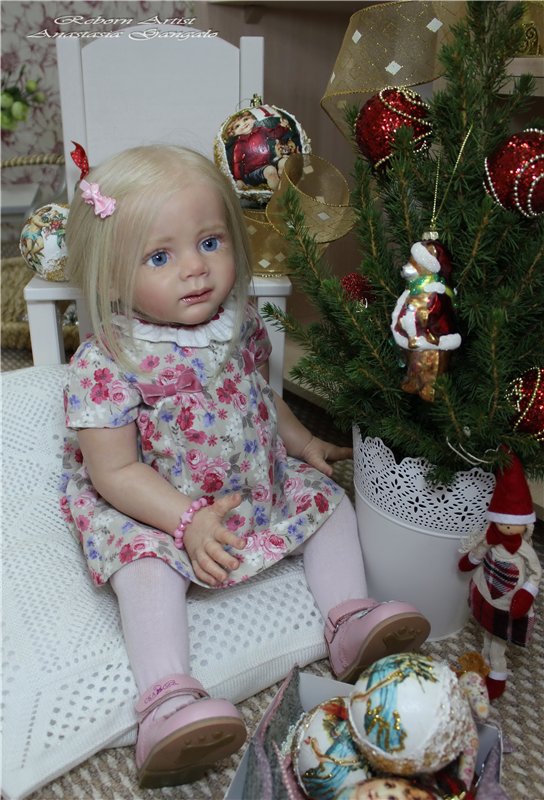 Фридолиночка-в преддверии нового года. Кукла реборн Анастасии Гангало