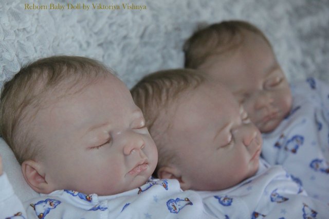 Тройняшки Джошики... Куколки реборн Виктории Вишни