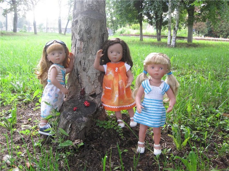 Тата, Анели и Лина! Куколки подружки Kathe Kruse | Бэйбики Тата, Анели и Лина! Куколки подружки Kathe Kruse