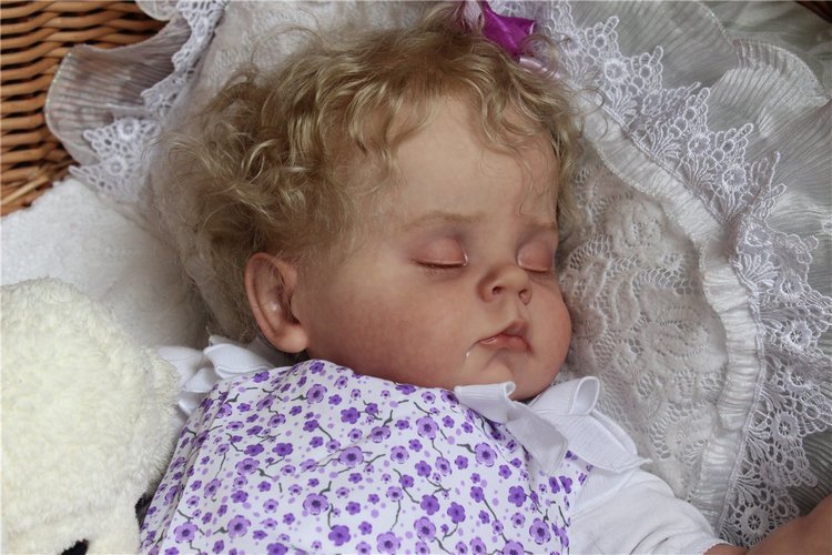 Пончик спит. Кукла реборн Преображенской Светланы