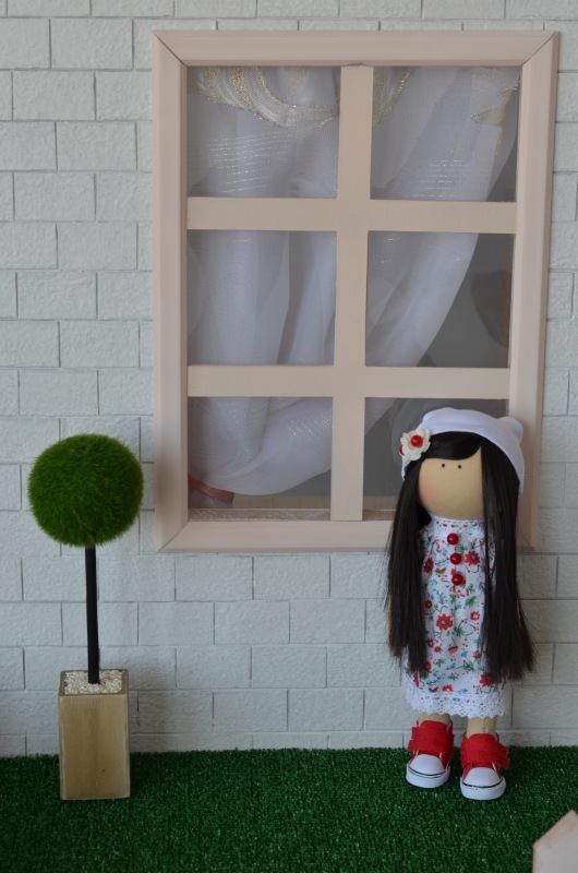 Большой румбокс с аксессуарами (фотозона 7в1) для кукол от 25 см