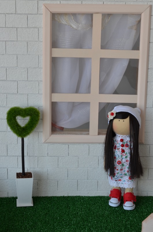 Большой румбокс с аксессуарами (фотозона 7в1) для кукол от 25 см