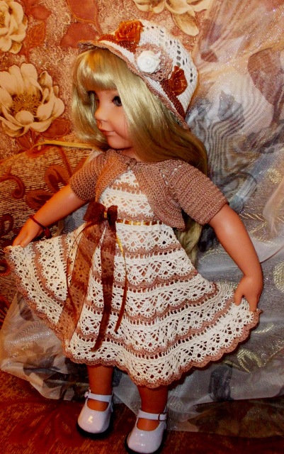 Платье узором "лилии" для Ханночки (фото 2)