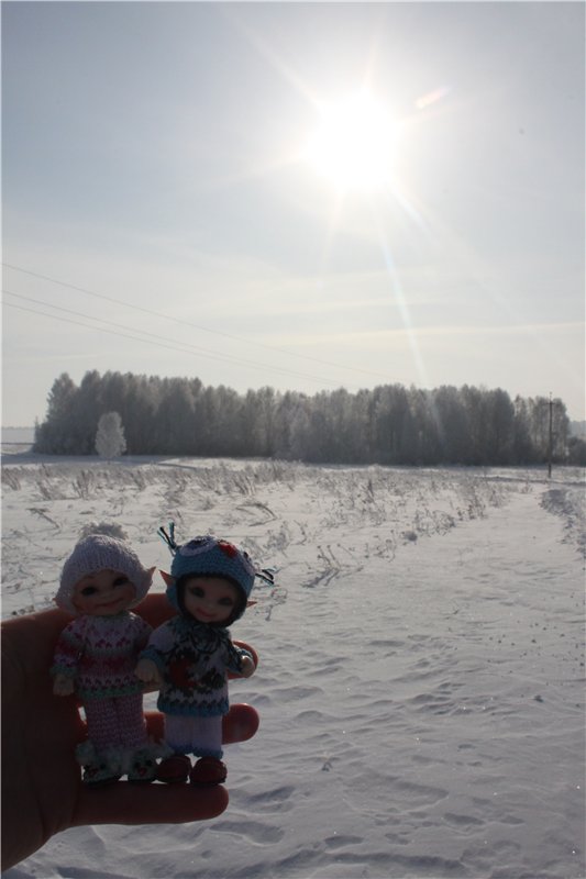 Зимняя прогулка моих крошек! Реалпуки Pupu и реалпуки Сосо