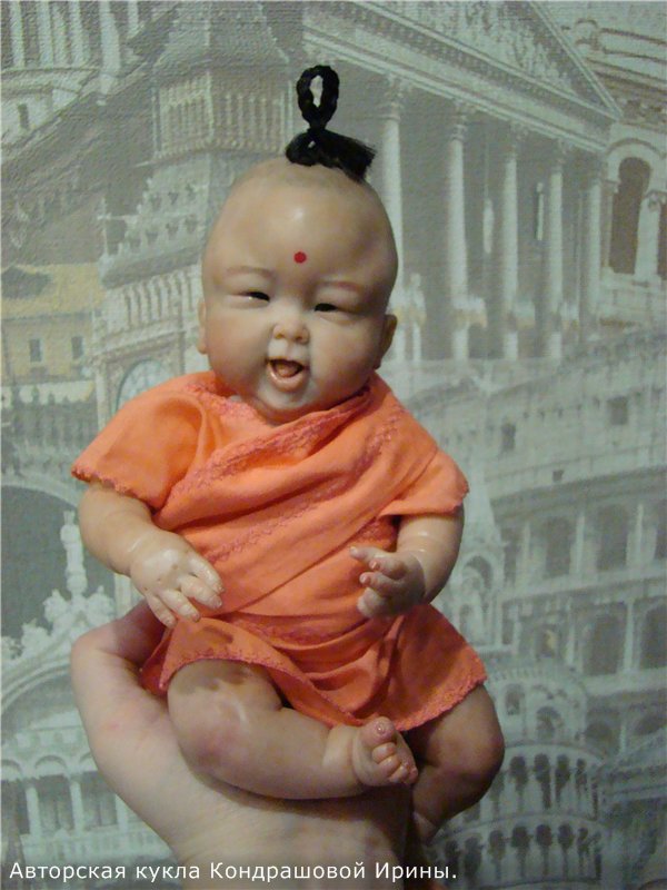 Малыш из Тибета. Авторская кукла Кондрашовой Ирины (фото 3)