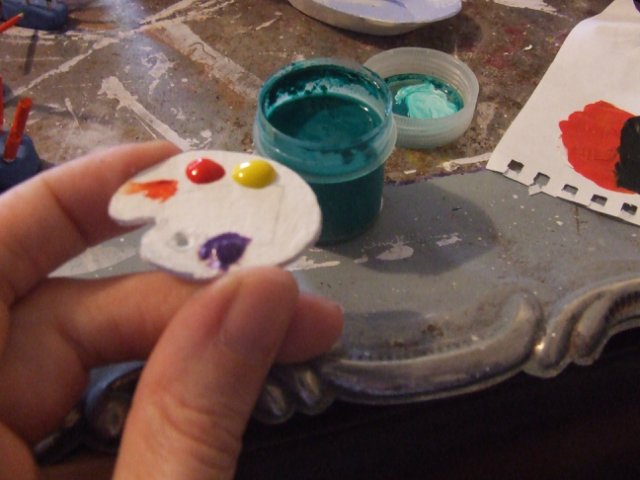 Мастер-класс "Создание принадлежностей для художника. Масштаб 1:12"