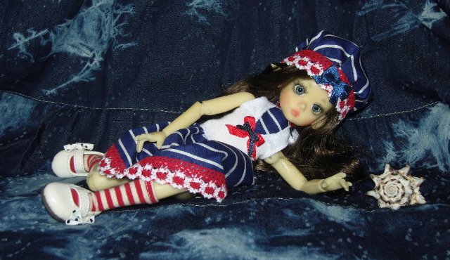 Хотим на море! (наряды в морском стиле для realpuki и Kaye Wiggs Lillie) (фото 10)