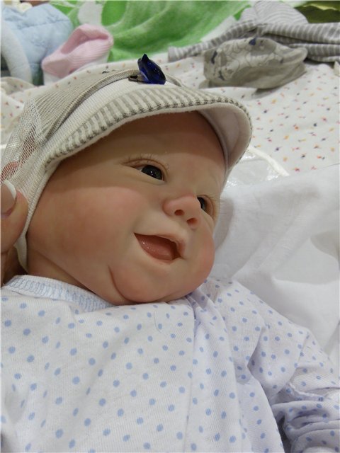 Томми улыбашка реборн. Второй подходик к этому замечательному молдику (фото 9)