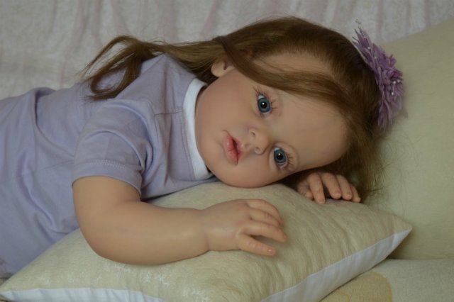 Моя первая большая девочка реборн Ариша